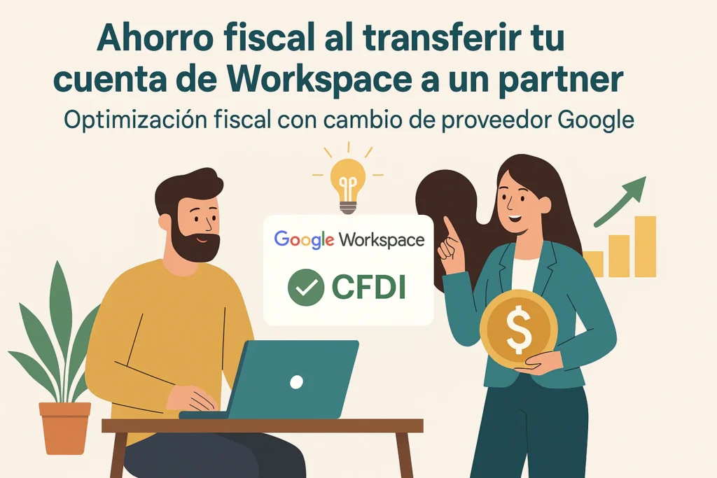 Ahorro fiscal al transferir tu cuenta de Workspace a un partner