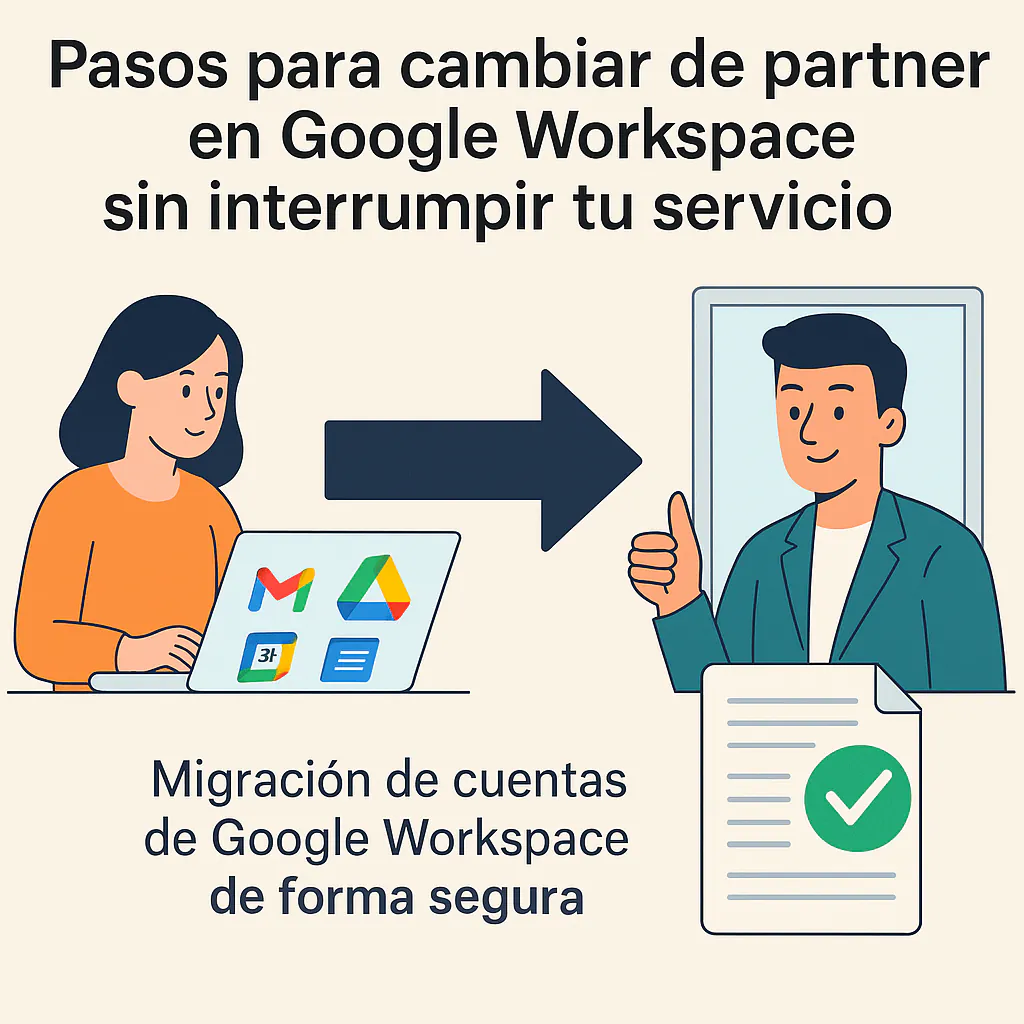 Cambiar de partner en Google Workspace sin interrumpir el servicio