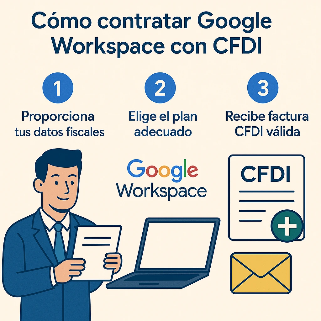 contratar Google Workspace en México con CFDI