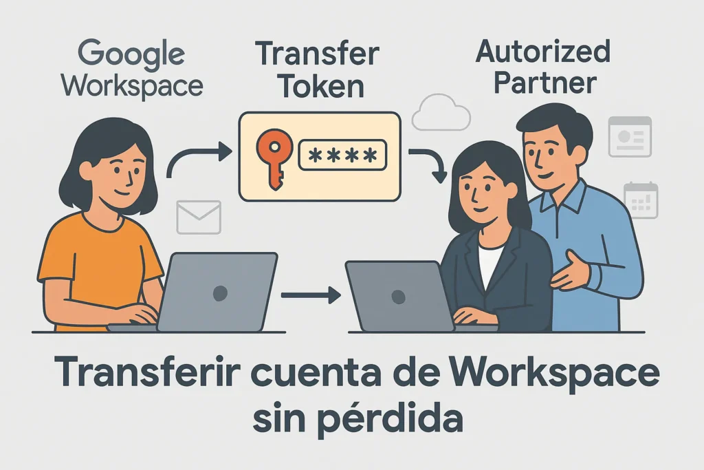 Transfer Token para transferir cuenta Workspace sin pérdida