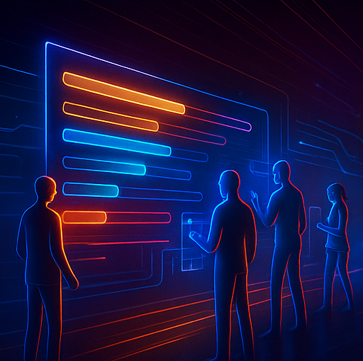 Ilustración de protección de datos y seguridad durante la migración de Gmail a Google Workspace, con elementos metálicos y eléctricos.