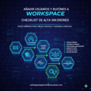 añadir usuarios y buzones a Workspace