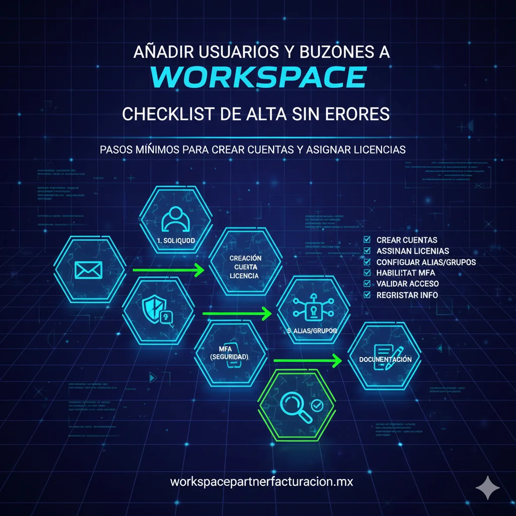 añadir usuarios y buzones a Workspace