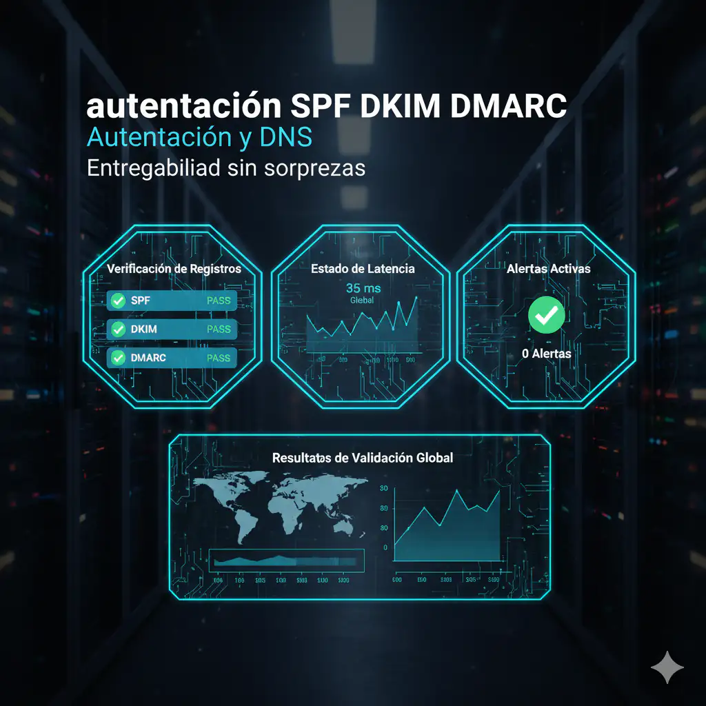 autenticación SPF DKIM DMARC