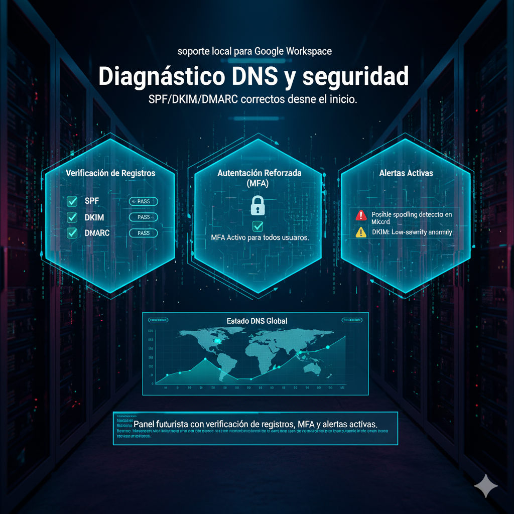 soporte local para Google Workspace