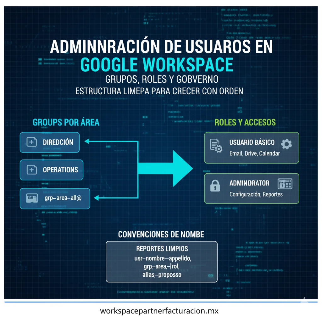 administración de usuarios en Google Workspace