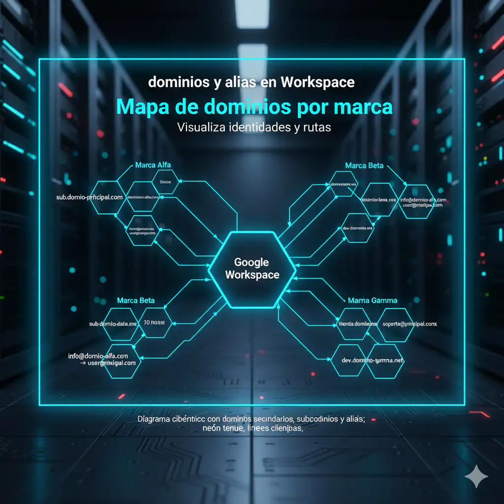 dominios y alias en Workspace