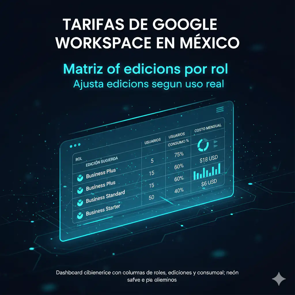 tarifas de Google Workspace en México