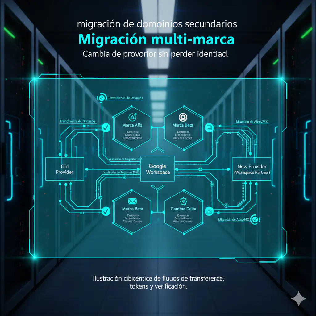 migración de dominios secundarios