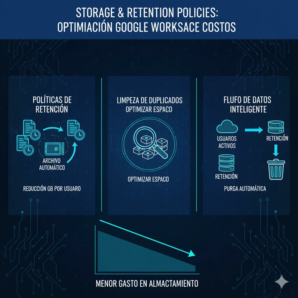 optimizar gasto en Workspace mediante control de almacenamiento