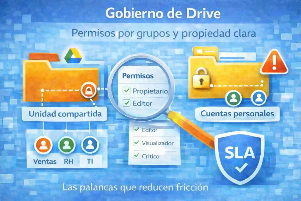 empresas que crecen con Google Workspace y gobiernan Drive con procesos