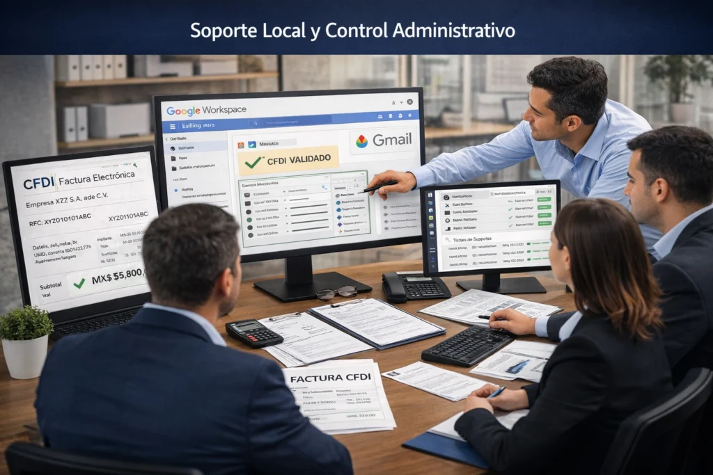 soporte y facturación local para correo empresarial en Google Workspace en México