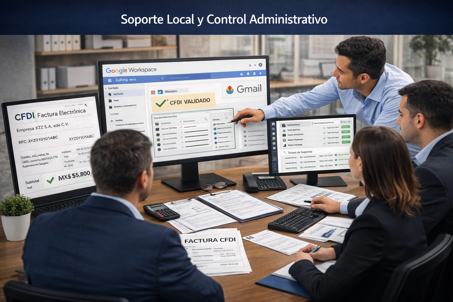 Control administrativo de facturación y correo empresarial en Google Workspace