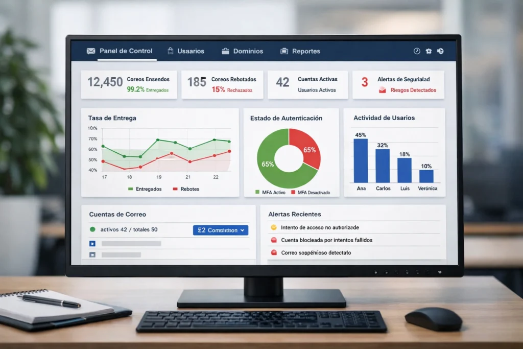 proveedor de correo para despachos contables con panel operativo y métricas de entrega