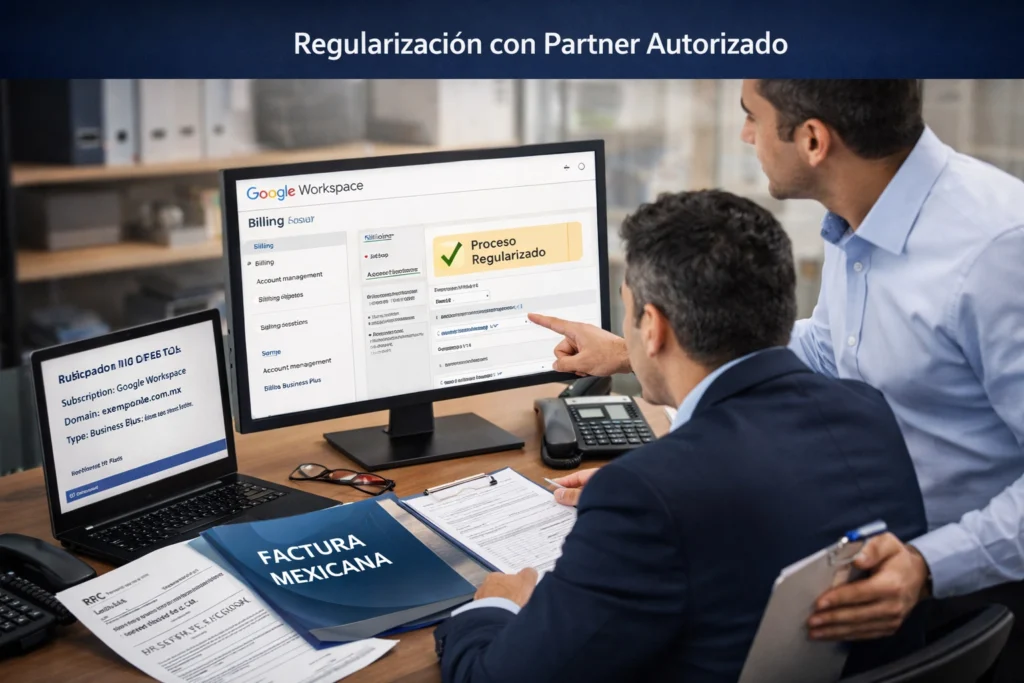 solución para facturar Google Workspace en México con partner autorizado y soporte local
