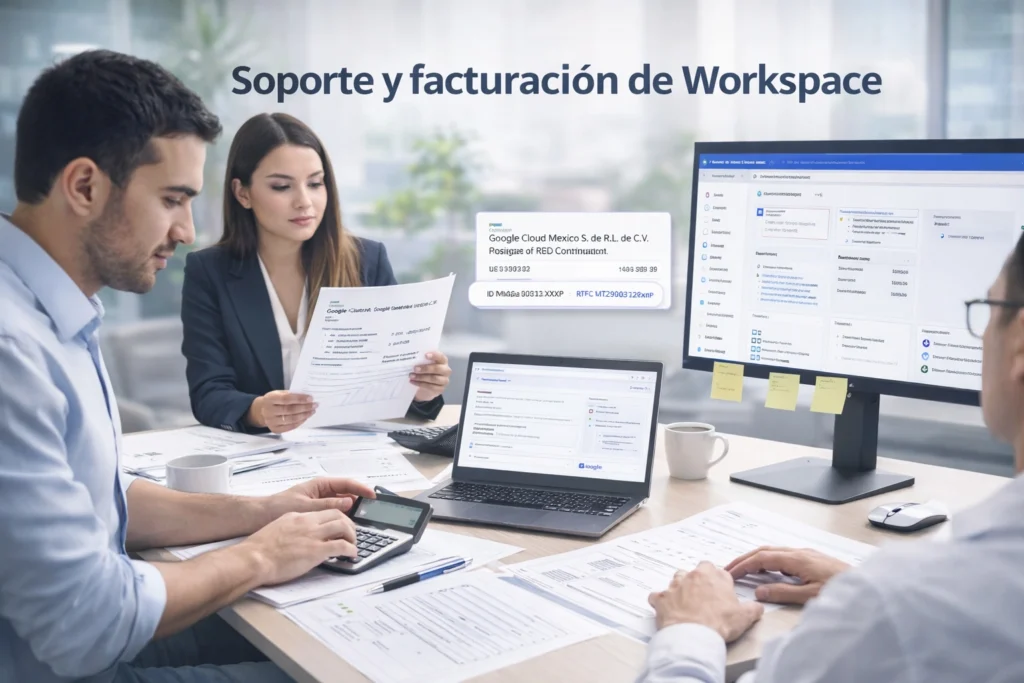 facturación de Google Workspace en México con soporte administrativo y técnico