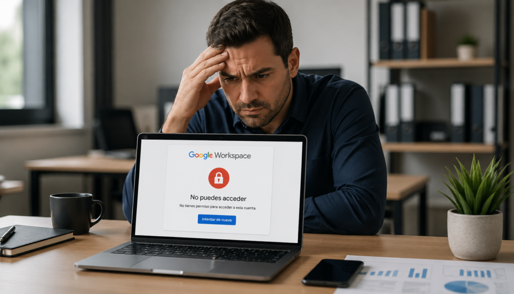 problema acceso google workspace empresa sin acceso correo Mexico
